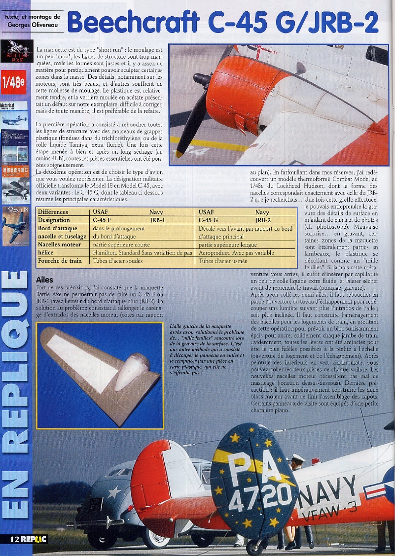 Replic 166 - Mirage IV, FW-190 D-9, C-45, Kubelwagen, Technique Round